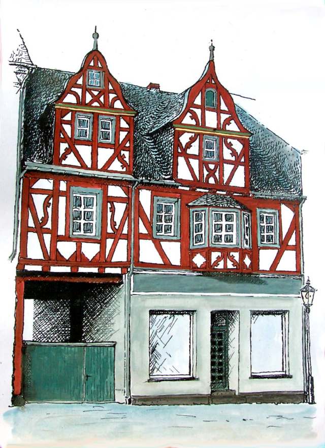 Gebäudes in aktueller Zeit.