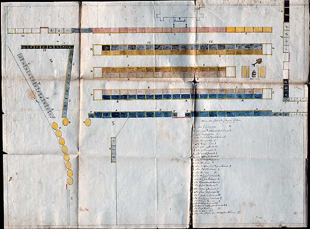 Alter Plan der Maktstände um 1790